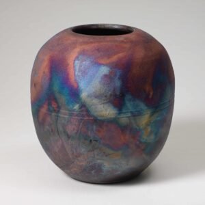 Raku Oval Vessel 260204